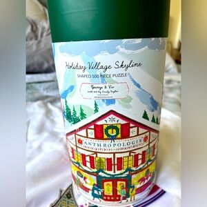Anthropologie 500 piece “Holiday Village Skyline” puzzle